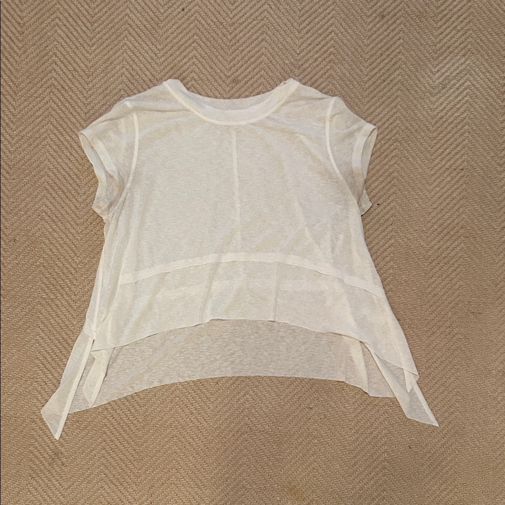 free people movement-white flowy top